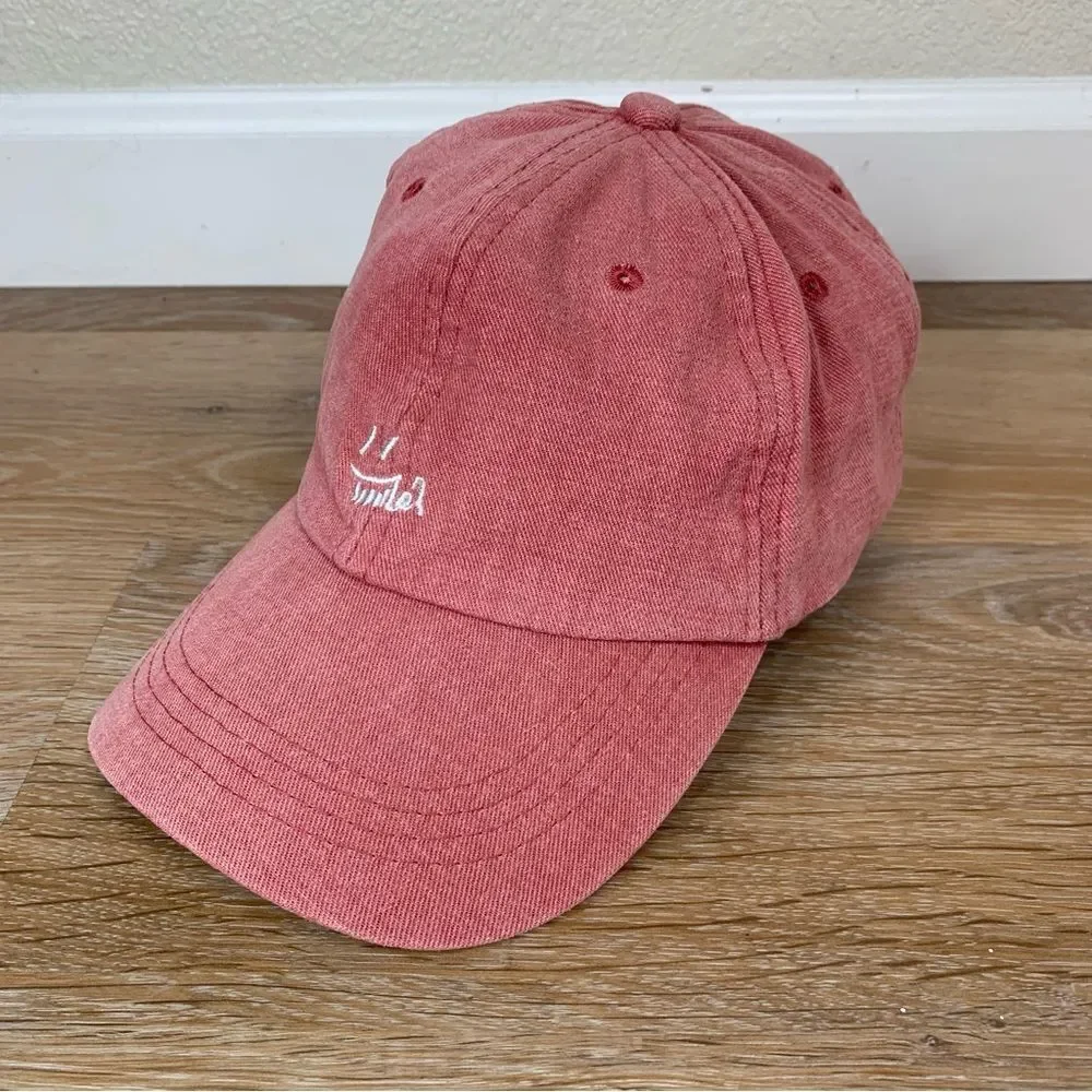 Smile Women’s Red Adjustable Strapback Hat